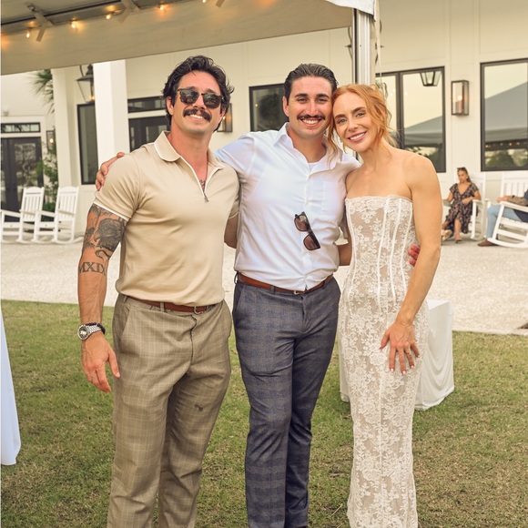 V. Chapman Cream Lace Midi Dress - Picture 13 of 16